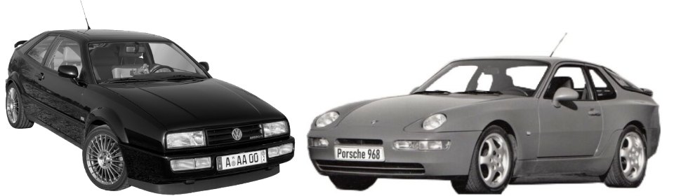 Der Corrado im Vergleich mit dem Porsche 968