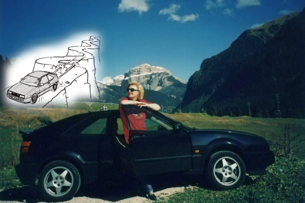 Echt gierige Fahrt in den Alpen