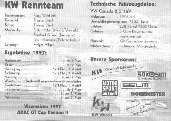 Thomas Stingl Rennteam