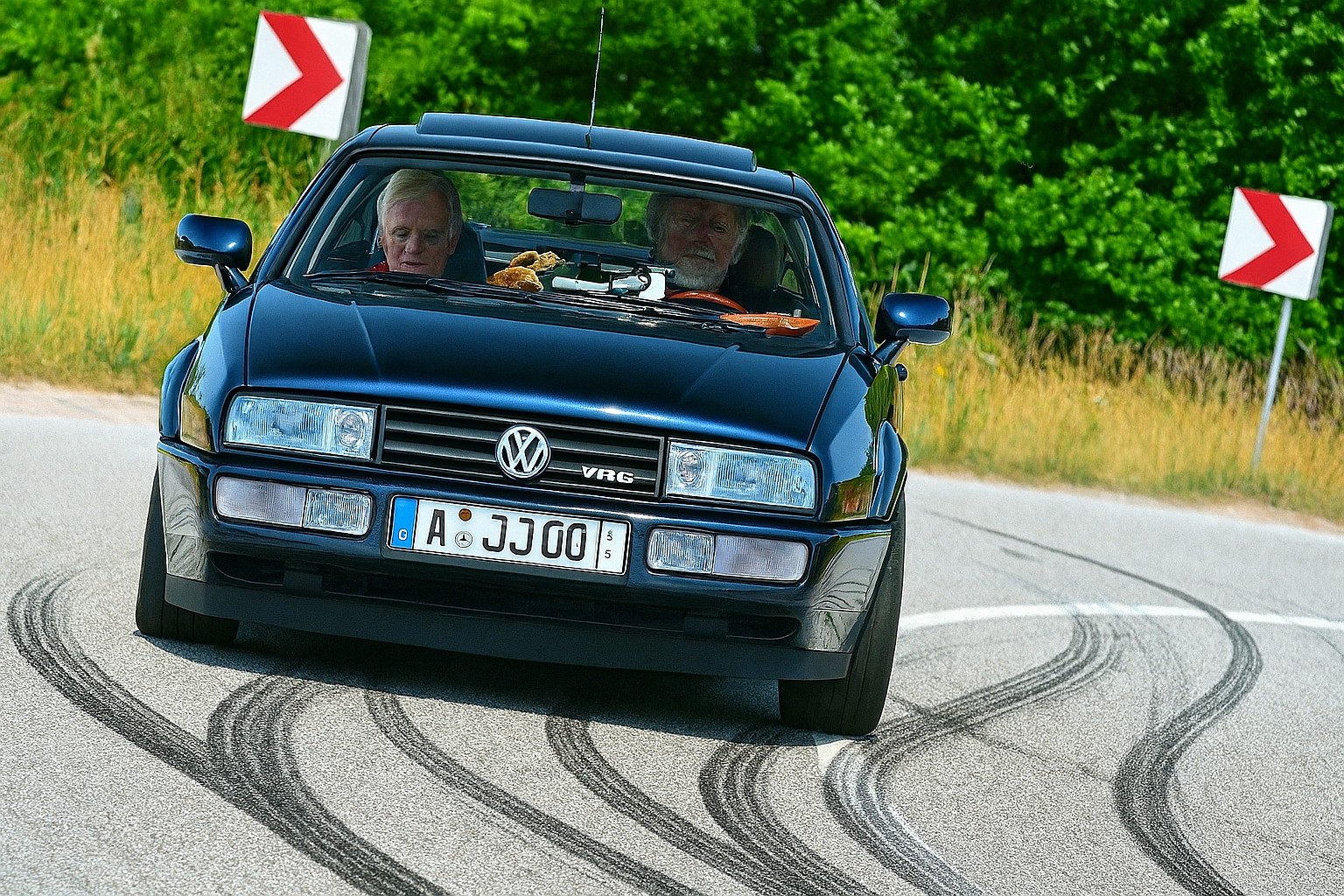 Spaßmaschine - der Corrado ist kurvengierig.