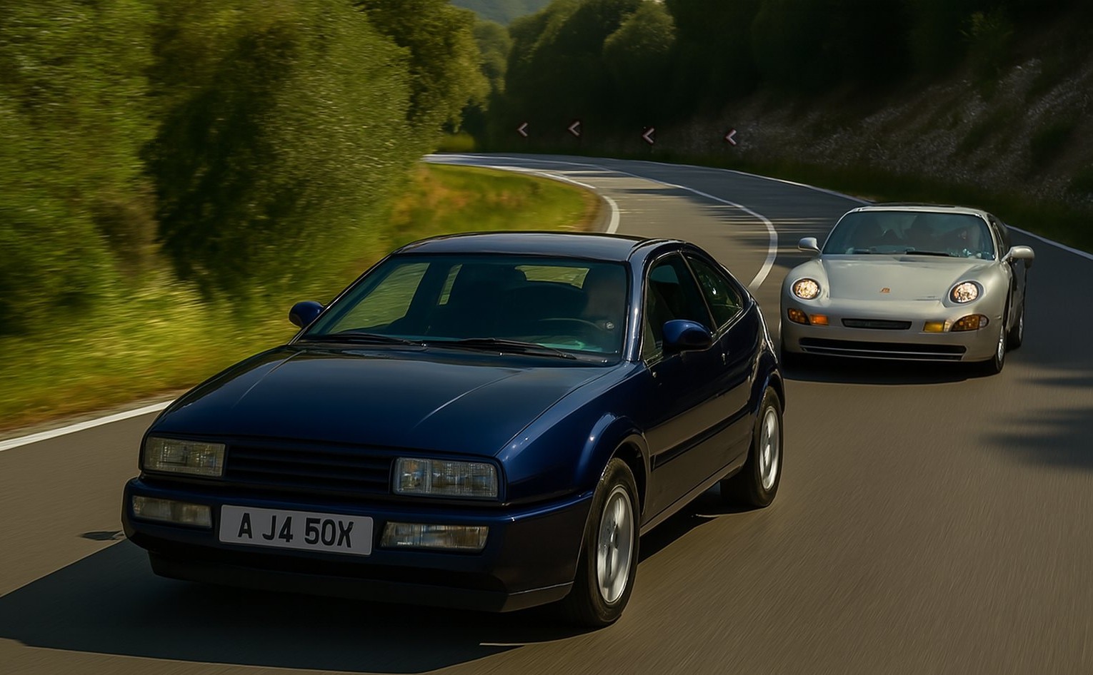 Der Corrado im Vergleich mit dem Porsche 968
